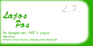 lajos pos business card